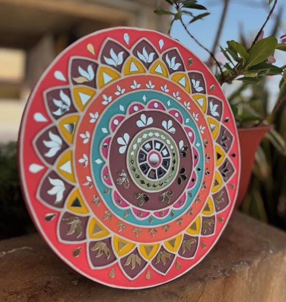 Floral Encast Platter